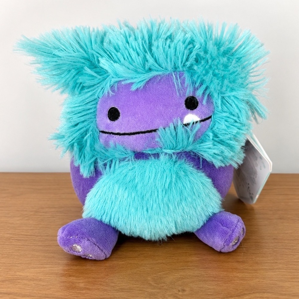 Squishmallows Buna the Bigfoot 5 Inch Purple Teal Plush Toy NWT